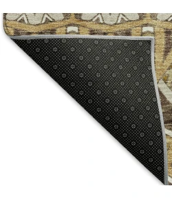 Addison Mayfield Gold AMF909 - 8ft. Round Rug