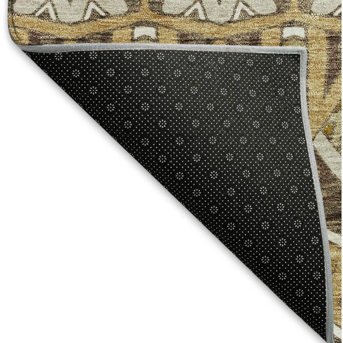 Addison Mayfield Gold AMF909 - 8ft. Round Rug