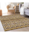 Addison Mayfield Gold AMF909 - 8ft. Round Rug