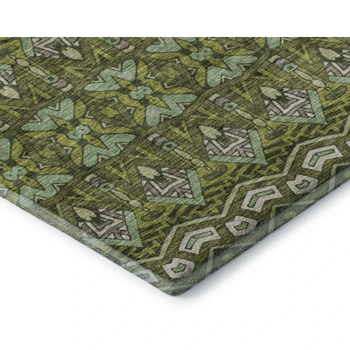 Addison Mayfield Green AMF909 - 8ft. Round Rug