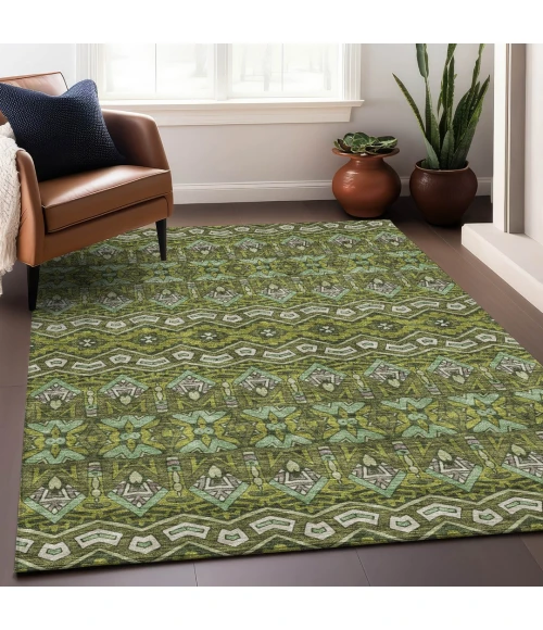 Addison Mayfield Green AMF909 2ft. 3in. x 7ft. 6in. Rect. Rug