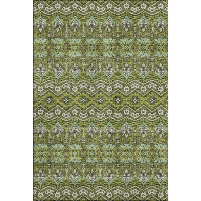 Addison Mayfield Green AMF909 - 8ft. Round Rug