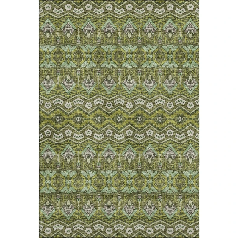 Addison Mayfield Green AMF909 2ft. 3in. x 7ft. 6in. Rect. Rug