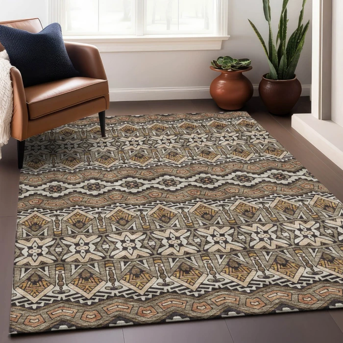 Addison Mayfield Brown AMF909 2ft. 3in. x 7ft. 6in. Rect. Rug