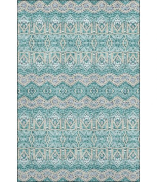 Addison Mayfield Teal AMF909 2ft. 3in. x 7ft. 6in. Rect. Rug