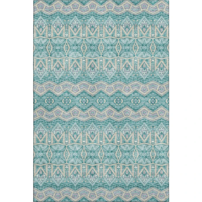 Addison Mayfield Teal AMF909 2ft. 3in. x 7ft. 6in. Rect. Rug