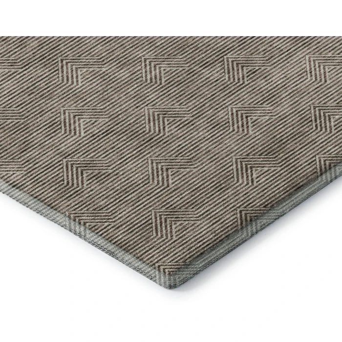 Addison Mayfield Brown AMF910 - 8ft. Round Rug