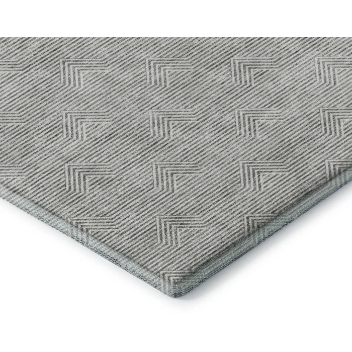Addison Mayfield Gray AMF910 - 8ft. Round Rug