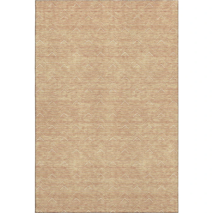 Addison Mayfield Orange AMF910 - 8ft. Round Rug