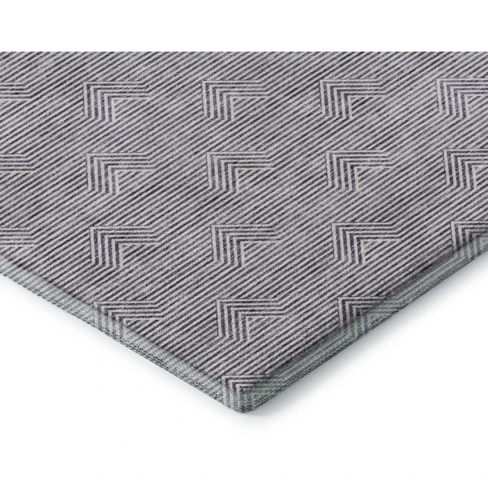 Addison Mayfield Purple AMF910 - 8ft. Round Rug