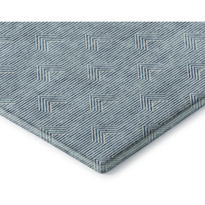 Addison Mayfield Teal AMF910 - 8ft. Round Rug
