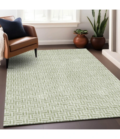 Addison Mayfield Green AMF911 - 8ft. Round Rug
