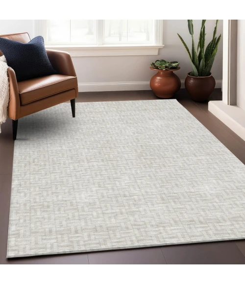 Addison Mayfield Ivory AMF911 - 8ft. Round Rug