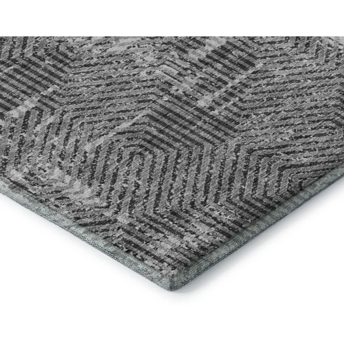 Addison Mayfield Gray AMF912 - 8ft. Round Rug