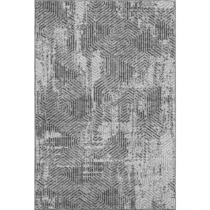Addison Mayfield Gray AMF912 - 8ft. Round Rug