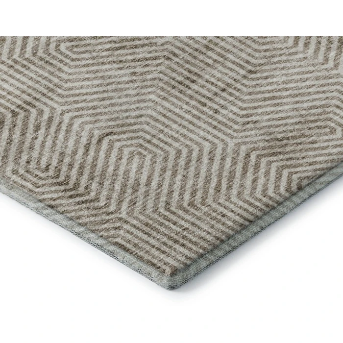Addison Mayfield Brown AMF912 - 8ft. Round Rug