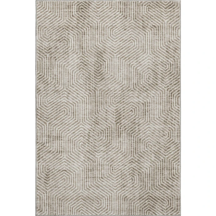 Addison Mayfield Brown AMF912 - 8ft. Round Rug