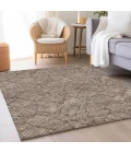Addison Mayfield Brown AMF913 - 8ft. Round Rug