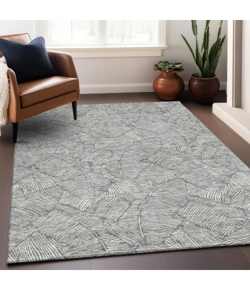 Addison Mayfield Gray AMF913 - 8ft. Round Rug