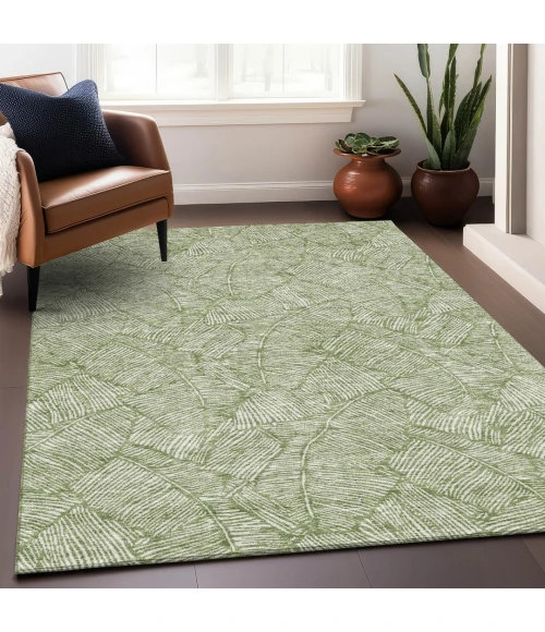 Addison Mayfield Green AMF913 - 8ft. Round Rug