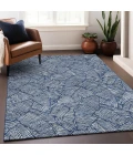 Addison Mayfield Blue AMF913 - 8ft. Round Rug