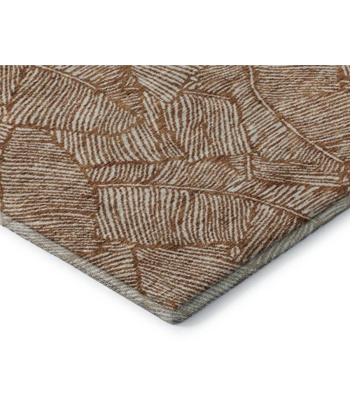 Addison Mayfield Orange AMF913 - 8ft. Round Rug