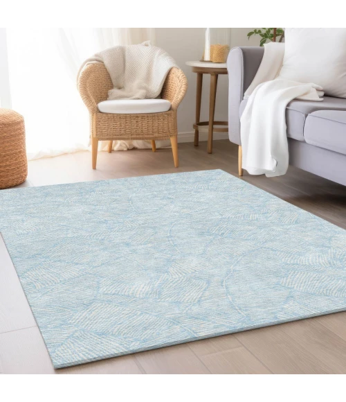 Addison Mayfield Blue AMF913 - 8ft. Round Rug