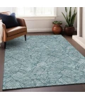 Addison Mayfield Teal AMF913 - 8ft. Round Rug