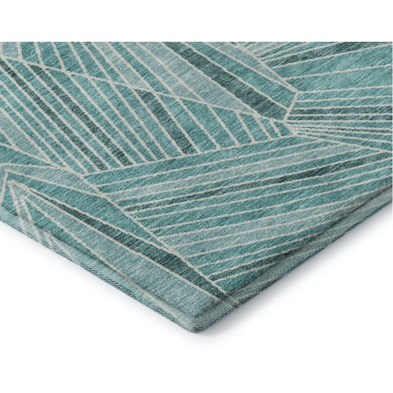 Addison Mayfield Teal AMF915 9ft. x 12ft. Rect. Rug