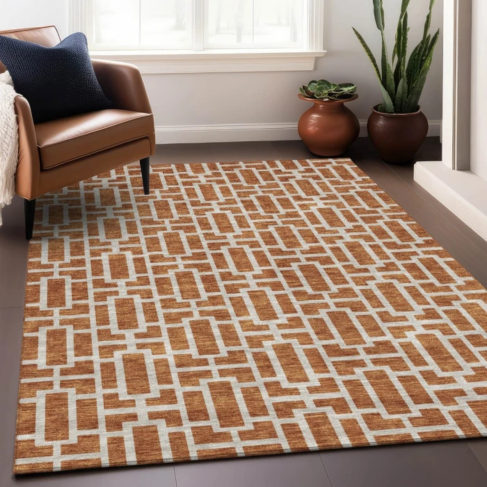 Addison Mayfield Orange AMF916 2ft. 3in. x 7ft. 6in. Rect. Rug