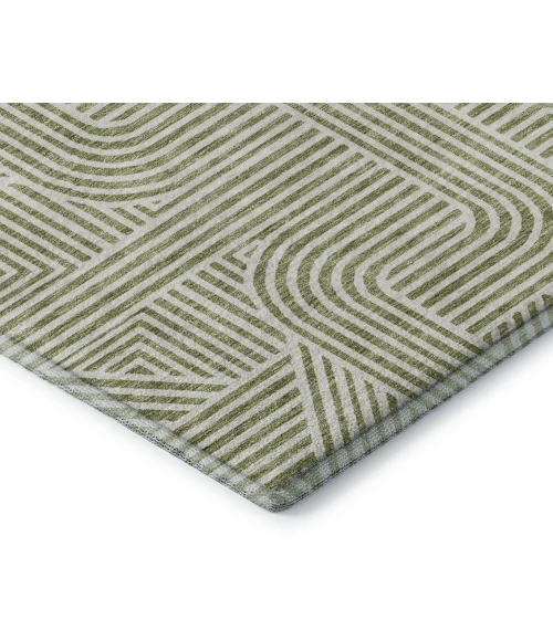 Addison Mayfield Green AMF917 - 8ft. Round Rug