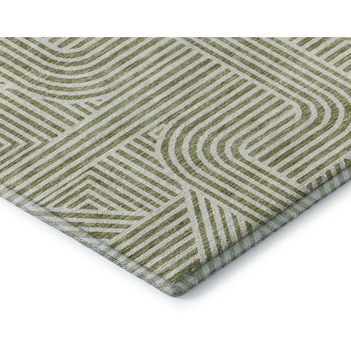 Addison Mayfield Green AMF917 - 8ft. Round Rug