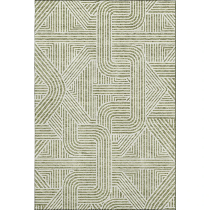 Addison Mayfield Green AMF917 - 8ft. Round Rug