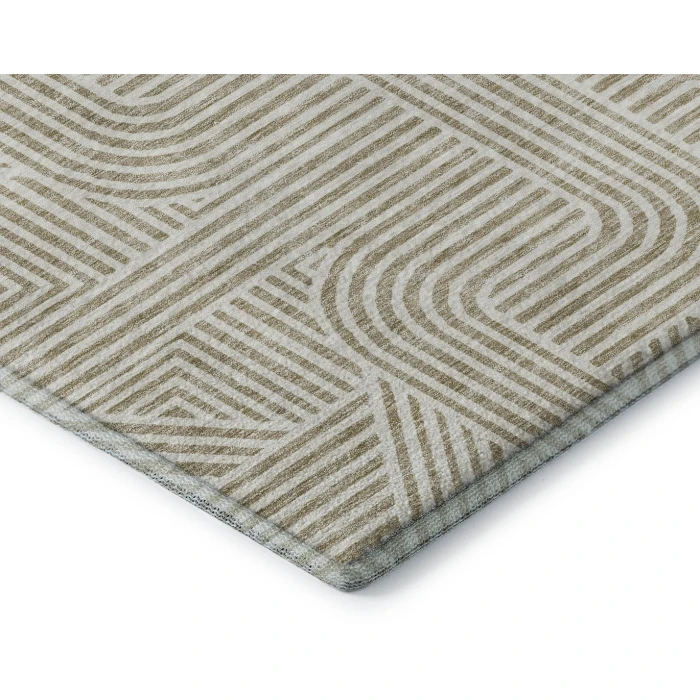 Addison Mayfield Brown AMF917 - 8ft. Round Rug