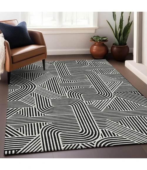 Addison Mayfield Black AMF917 5ft. x 7ft. 6in. Rect. Rug