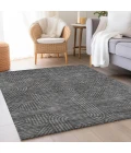 Addison Mayfield Gray AMF917 - 8ft. Round Rug