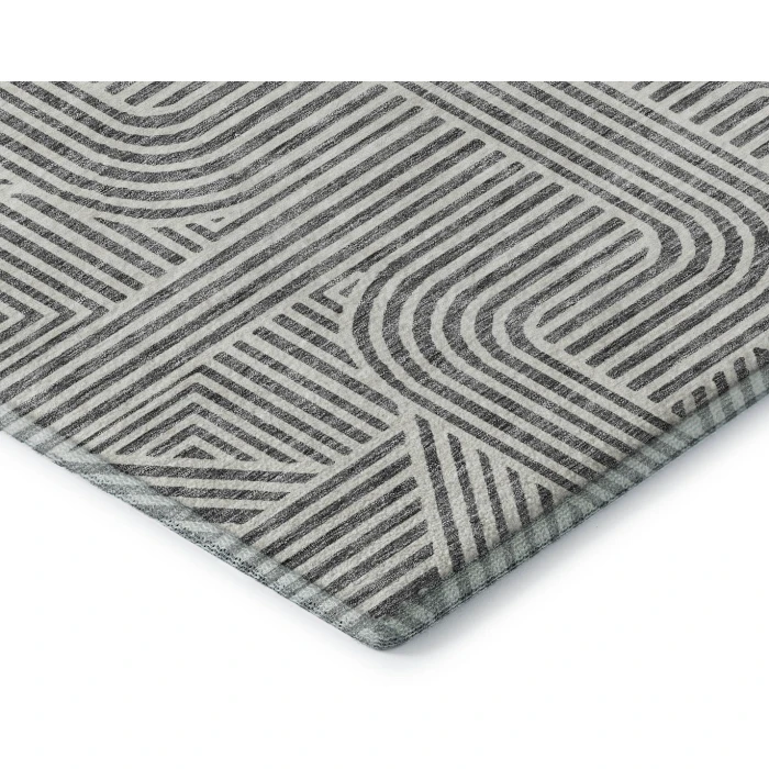 Addison Mayfield Gray AMF917 - 8ft. Round Rug