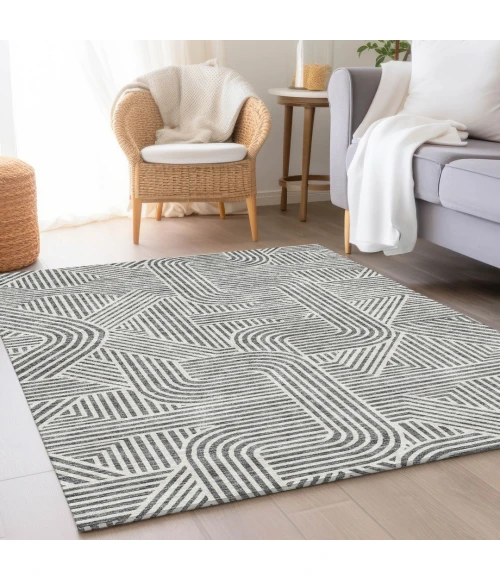 Addison Mayfield Gray AMF917 8ft. x 10ft. Rect. Rug