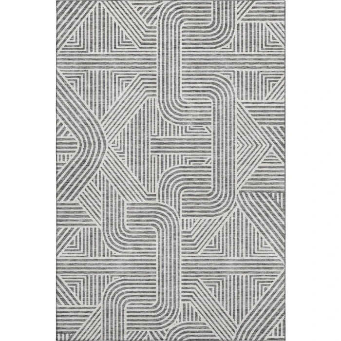 Addison Mayfield Gray AMF917 - 8ft. Round Rug