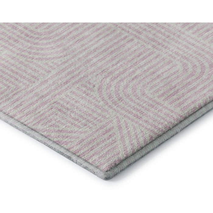 Addison Mayfield Pink AMF917 - 8ft. Round Rug