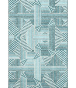 Addison Mayfield Teal AMF917 - 8ft. Round Rug