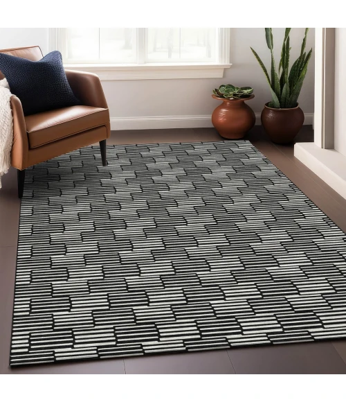 Addison Mayfield Black AMF918 2ft. 3in. x 7ft. 6in. Rect. Rug