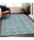 Addison Mayfield Teal AMF918 8ft. x 10ft. Rect. Rug