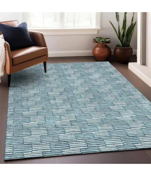 Addison Mayfield Teal AMF918 8ft. x 10ft. Rect. Rug