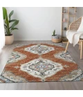 Addison Mayfield Orange AMF91 - 8ft. Round Rug