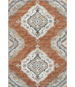 Addison Mayfield Orange AMF91 - 8ft. Round Rug