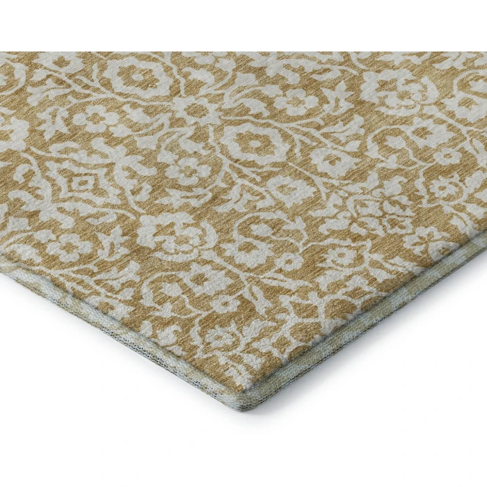 Addison Mayfield Gold AMF920 - 8ft. Round Rug