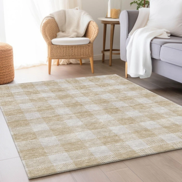Addison Mayfield Brown AMF923 - 8ft. Round Rug