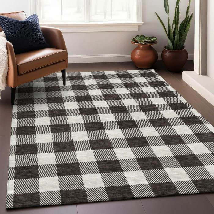 Addison Mayfield Black AMF923 - 8ft. Round Rug