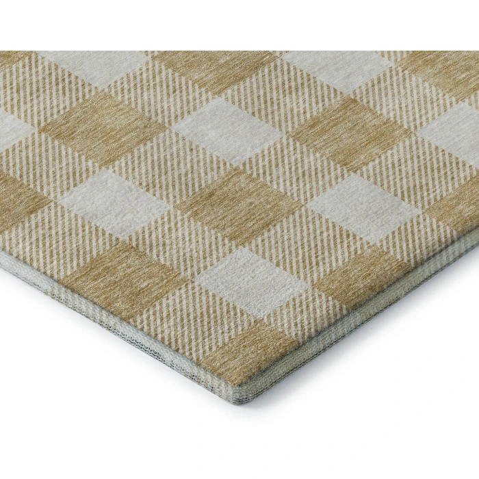 Addison Mayfield Gold AMF923 - 8ft. Round Rug